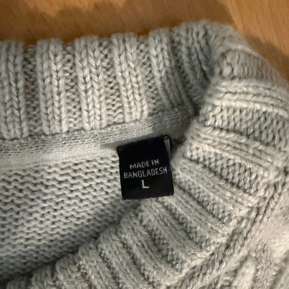 Fashion Nova Men's Two-Tone Cable Knit Sweater